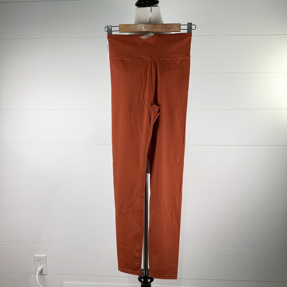 New Madewell Form High Rise Legging S Compression 25" Inseam Rust Orange Workout